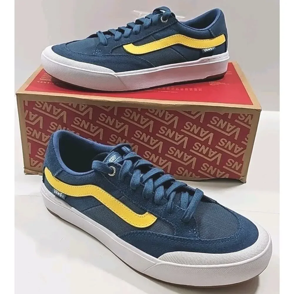 Vans ~Woman 8.5; Men's 7~ Stv. Navy Berie Pro Authentic Suede Canvas Sneakers.